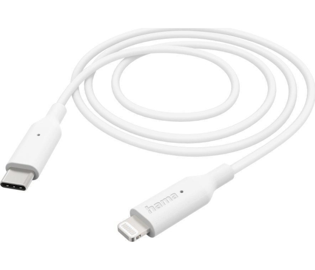 Hama Kabel USB-C - Lightning 1 m Biały - 1465694 - zdjęcie